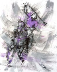 Zahid Saleem, 18 x 24 Inch, Acrylic on Canvas, Polo Painting, AC-ZS-210